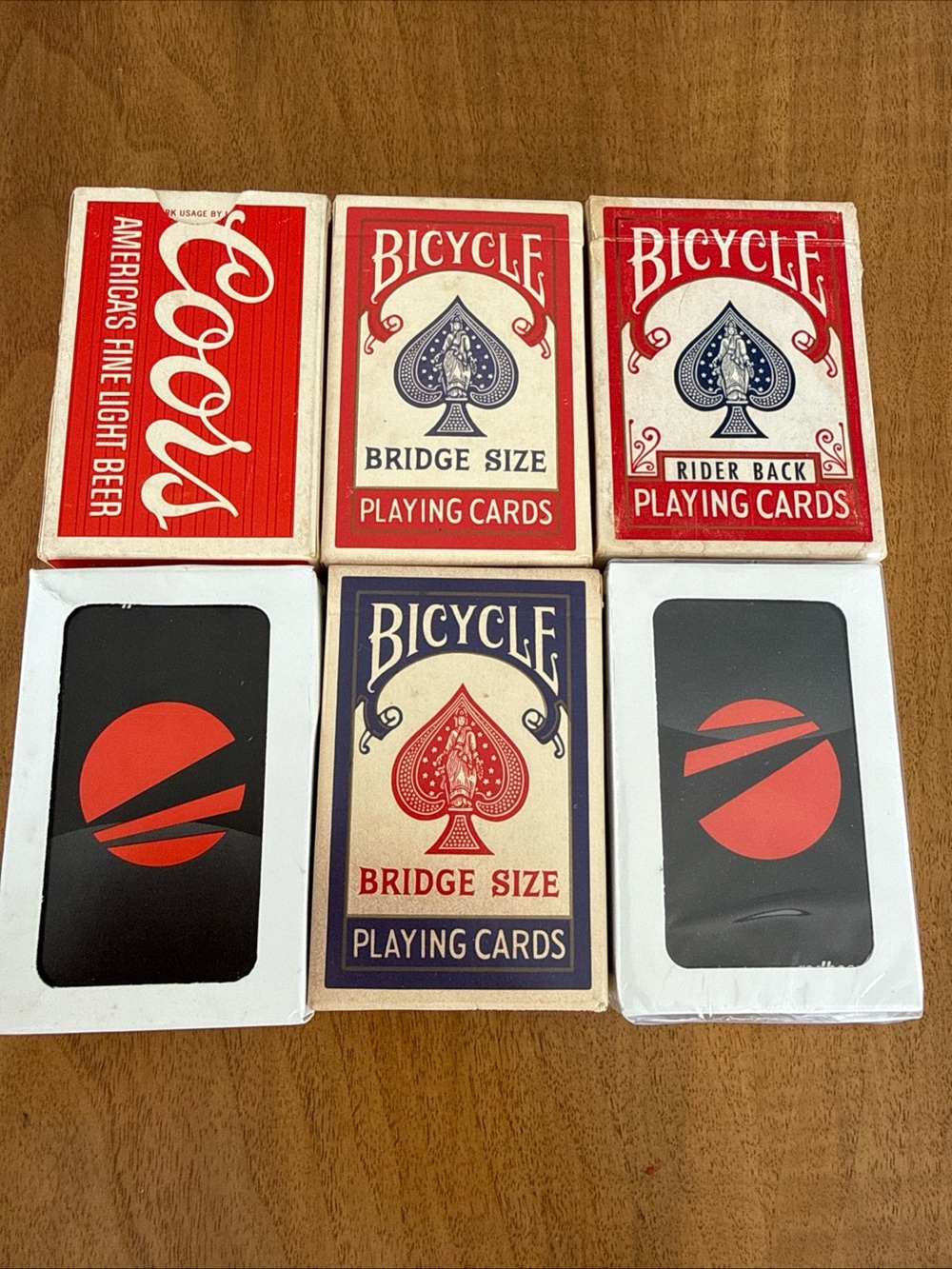 6 decks of Casey’s various sizes  Bridge Size Playing Cards - Classic Deck
